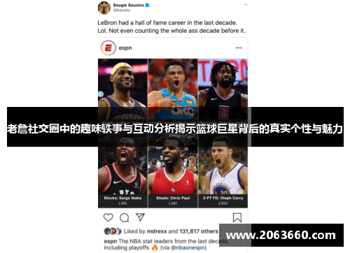 老詹社交圈中的趣味轶事与互动分析揭示篮球巨星背后的真实个性与魅力